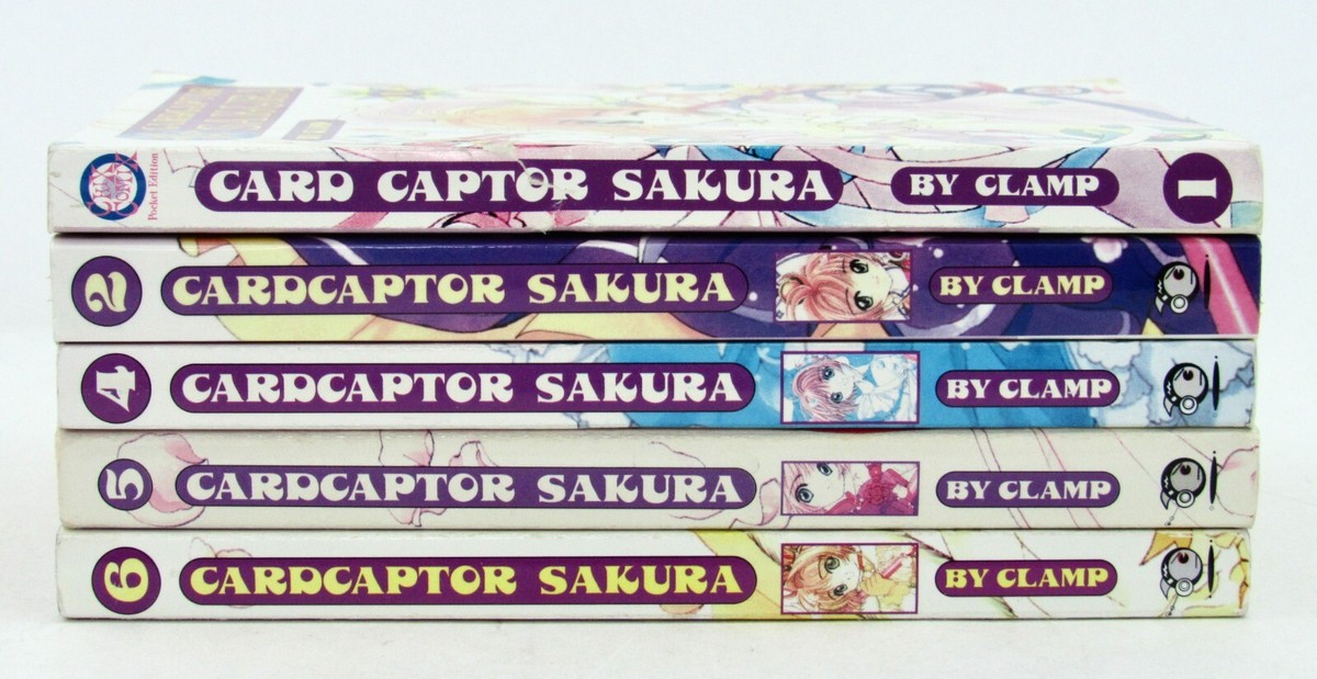 Lot 5 CARDCAPTOR SAKURA by Clamp 1 2 4 5 6 Tokyopop pocket manga