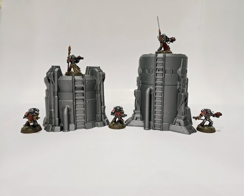3d Printed Terrain. SciFi Silos/Storage Tanks Great For Tabletop Wargames - Picture 4 of 23