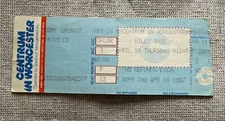 BILLY IDOL Ticket Stub 4/16/1987 The Centrum Worcester, MA Boston