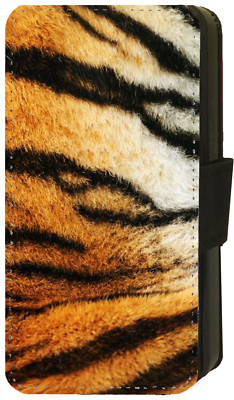 iPhone/Pixel/Galaxy Tiger Big Cat Animal Print Apple Flip/Wallet Phone Case (H