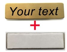 Targa Targhetta Personalizzata Dietro Porta con Nome Incisa Adesiva per Citofono