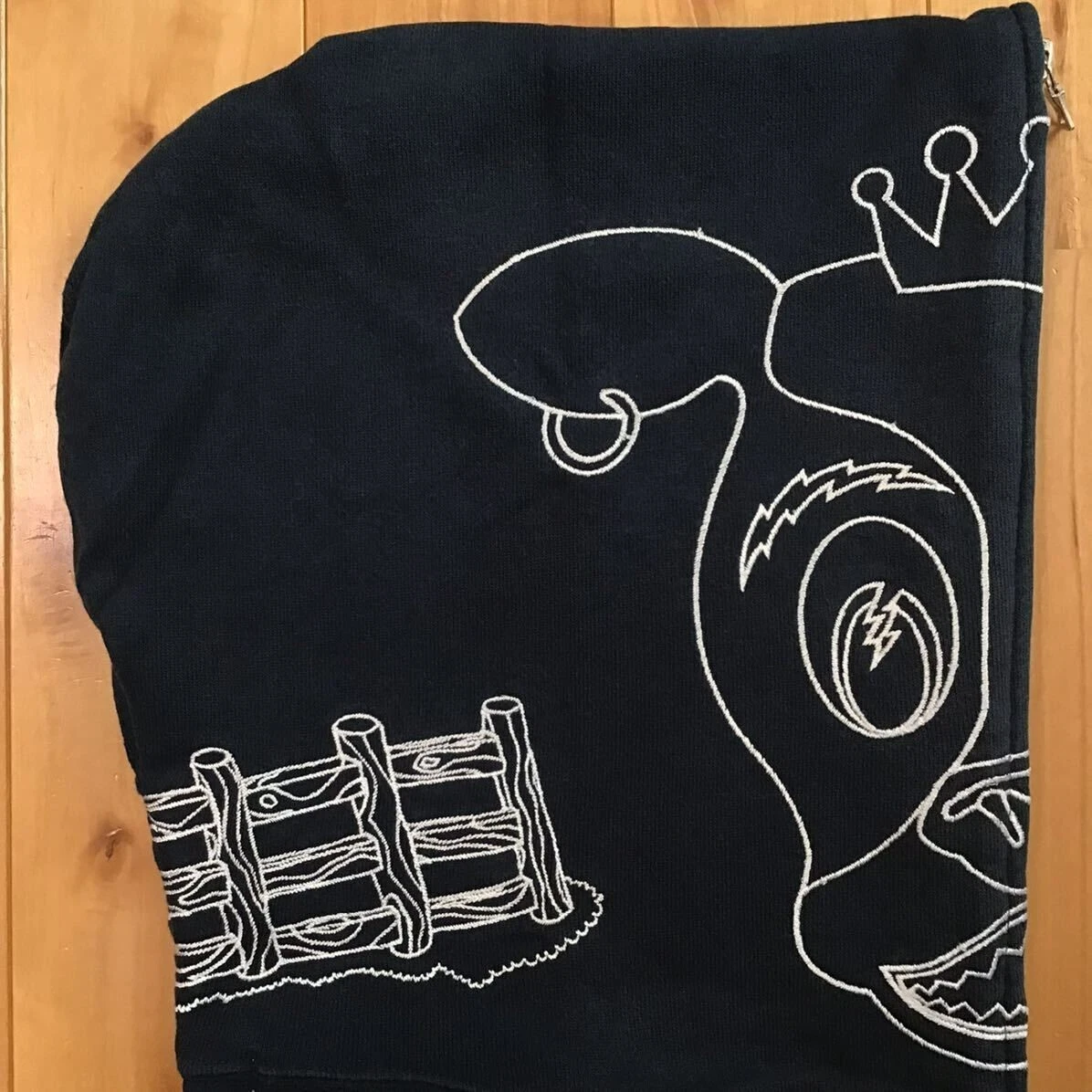 A BATHING APE (BAPE) Felpa con cappuccio e zip intera BAPE Navy Holstein donna taglia XS A scimmia da bagno made in Japan