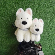 Highland Dog Golf Wood Head Cover 460cc Driver Fairway Woods Plush Headcover