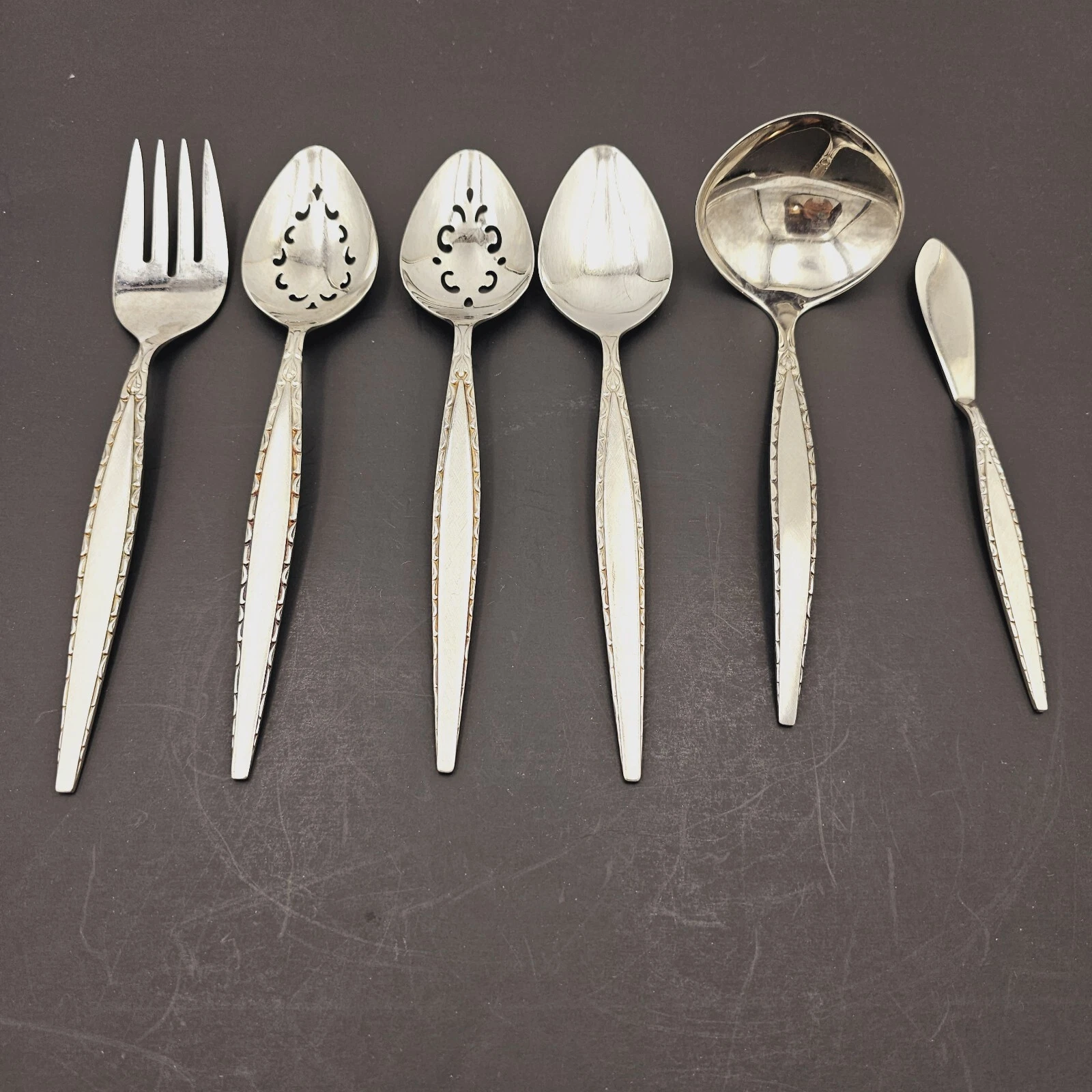 Oneida Hostess Serving Pieces Community Venetia Stainless Flatware 6 pieces