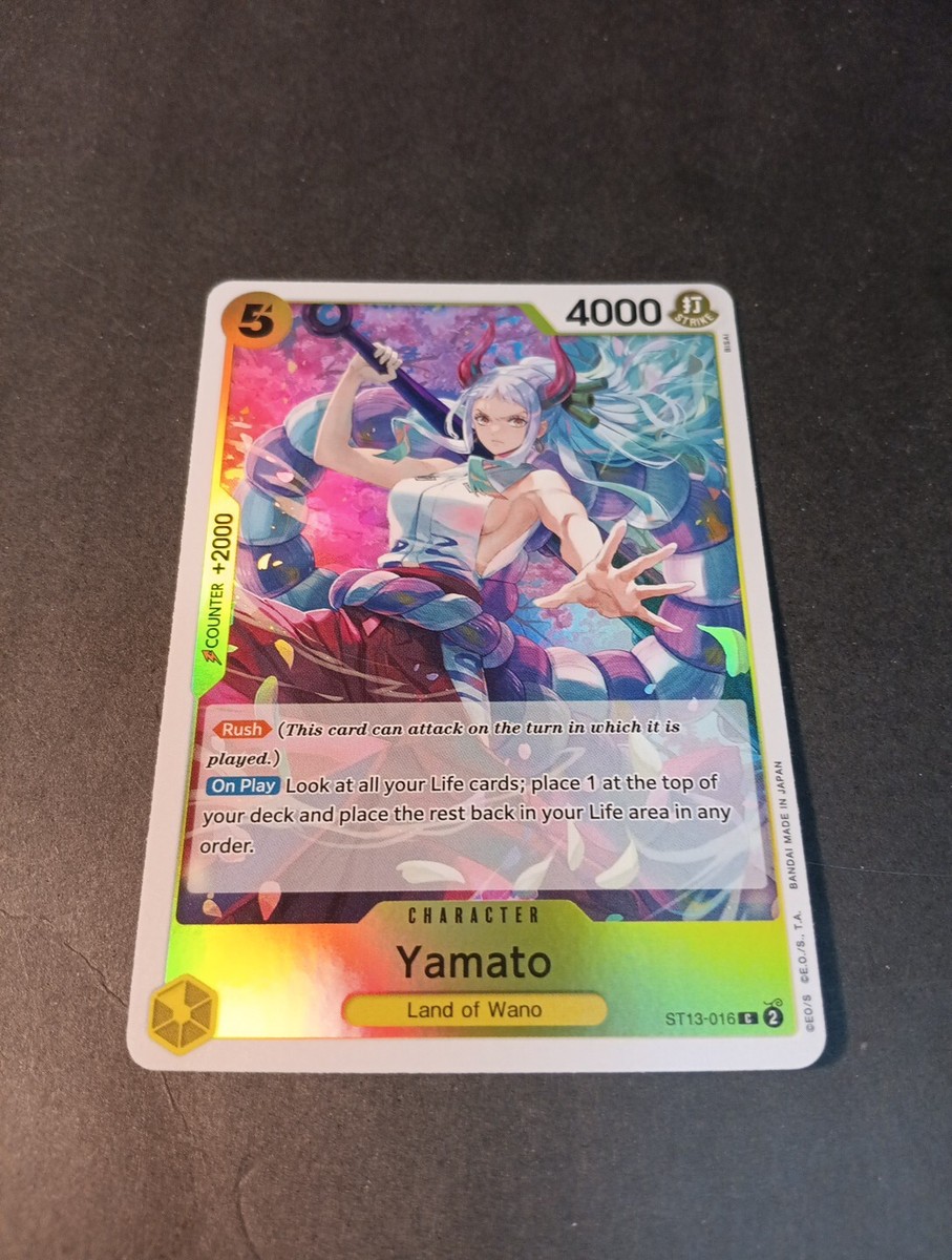 One Piece Yamato Three Brothers Deck ST13-016 Foil Card NM | eBay