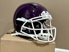 New Custom Purple Xenith Shadow XR Youth Football Helmet W/ White FM ( XRS-21X )