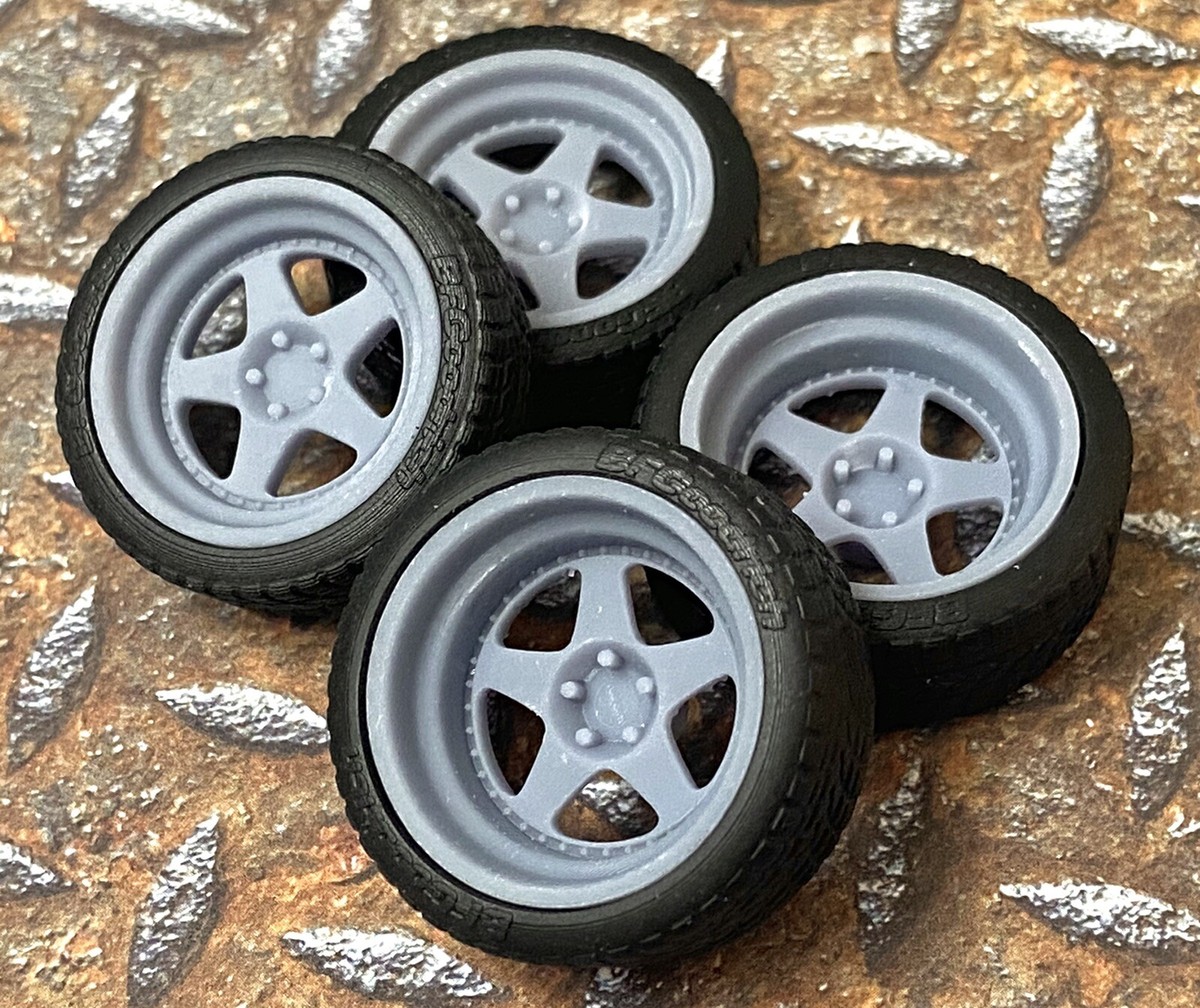 Resin 20 Inch Truck Steelies Model car Wheels/Tires 1/24 1/25