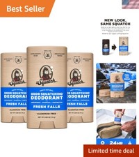 Fresh Falls Men's Deodorant Stick 3-Pack   Naturally Derived  Safe Formula