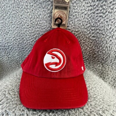 Atlanta Hawks Hat Red Men's Medium Red Retro Franchise Fitted Baseball Cap NEW