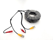 LOREX 100FT CCTV 4K RATED CABLE SECURITY CAMERA BLACK WIRE BNC DC POWER VIDEO