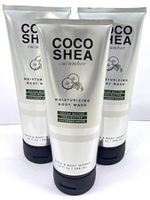   3 Bath  Body Works COCO SHEA CUCUMBER Moisturizing Body Wash   