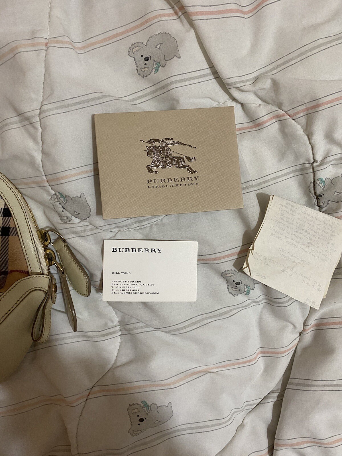 Burberry LL Sm Orchard M White Bag, VINTAGE image 9