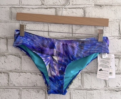 NWT Athleta Kailua Hawaiian Bikini Bottom Swim Blue SIZE Medium UPF 50+ - Picture 3 of 8