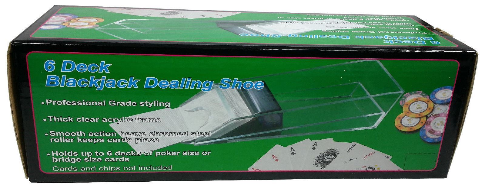 Home Style Blackjack Dealing Shoe 6 deck Solid Black eBay