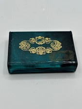 Vintage Watercolor Painting Travel Pocket Palette Makeup Compact Mirror Box
