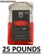 Member's Mark All Purpose Flour (25 lbs.) LOWEST PRICES!! FAST FREE SHIP!!