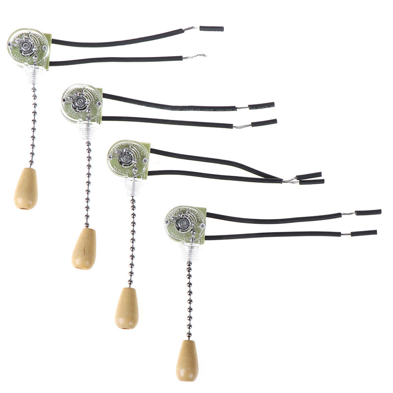 4-Pack Universal Ceiling Fan Wall Light Pull Chain Switch Replacement