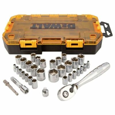 DEWALT DWMT73804 Ratchet Set with Carrying Case - 34 Piece
