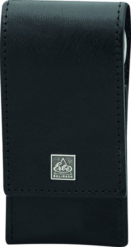 3-tlg. Black Mamba Manicure Case Becker-Manicure Erbe Solingen Leather Stainless - Picture 2 of 6