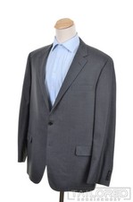 HICKEY FREEMAN Milburn II Gray 100 Wool Mens Blazer Sport Coat Jacket - 48 L