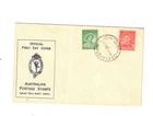 Australia 1937 1d & 2d  on UNADDRESSED OFFICIAL FDC,cds OAKLEIGH Vic