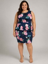 Boohoo PATTERNS - FLORAL WOMENS DRESS Sz. 20
