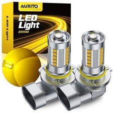 Auxito H10 Led Fog Driving Light Bulbs Kit 9145 Yellow 3000k Super Bright Epu