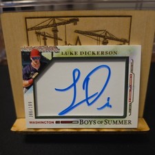 2025 Panini Boys of Summer Luke Dickerson Jumbo Acetate Signatures /199 #20 Auto