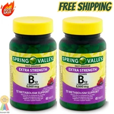 Spring Valley Fast Dissolve Extra Strength Vitamin B12 Dietary Supplement- 5-000
