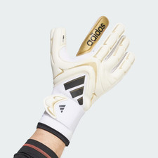 Adidas Copa GL Pro Goalkeeper Gloves White/Gold JZ5793 Size 8