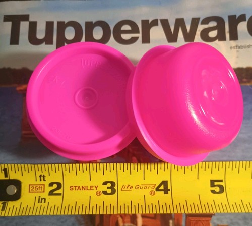 Tupperware Smidget 2pack Pink 1oz mini container travel lunch dressings spices