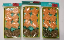 NEW Pier 1 One 8 Floating Candles: 6 floral-shaped 2 leaf-shaped candles Orange