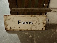 Zuglaufschild Metall Groß 