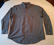 Chaps Men's XL Long Sleeve Button Up Blue Dress Shirt