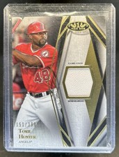 2022 Topps Tier One Torii Hunter Relics Design A Jersey #/399 Angels
