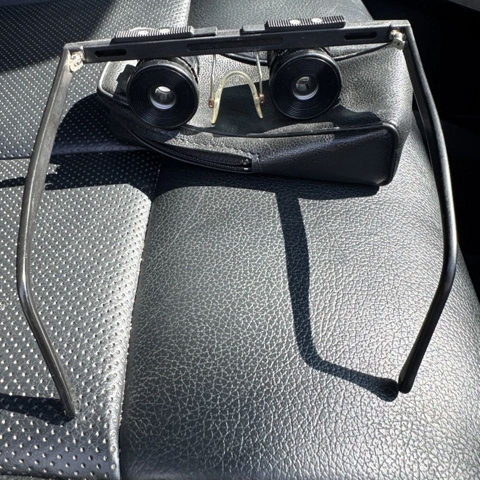 Eschenbach Tele 3x Clip-On Binocular Glasses with Case – Vintage Germany - Image 3 of 4