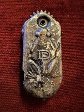 Antique 19th Century FA Blanchon Paris Tin Toy Frog Noise Maker