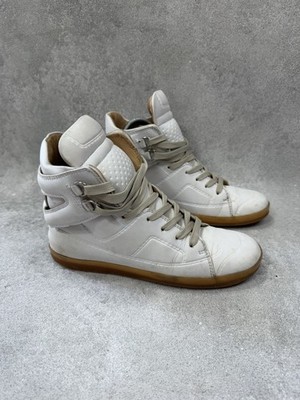 Maison Martin Margiela x H&M White High Top Sneakers EU 38 Leather Shoes