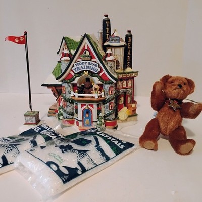 Department 56  Teddy Bear Training Center  #56744 North Pole Series 2004 w/light