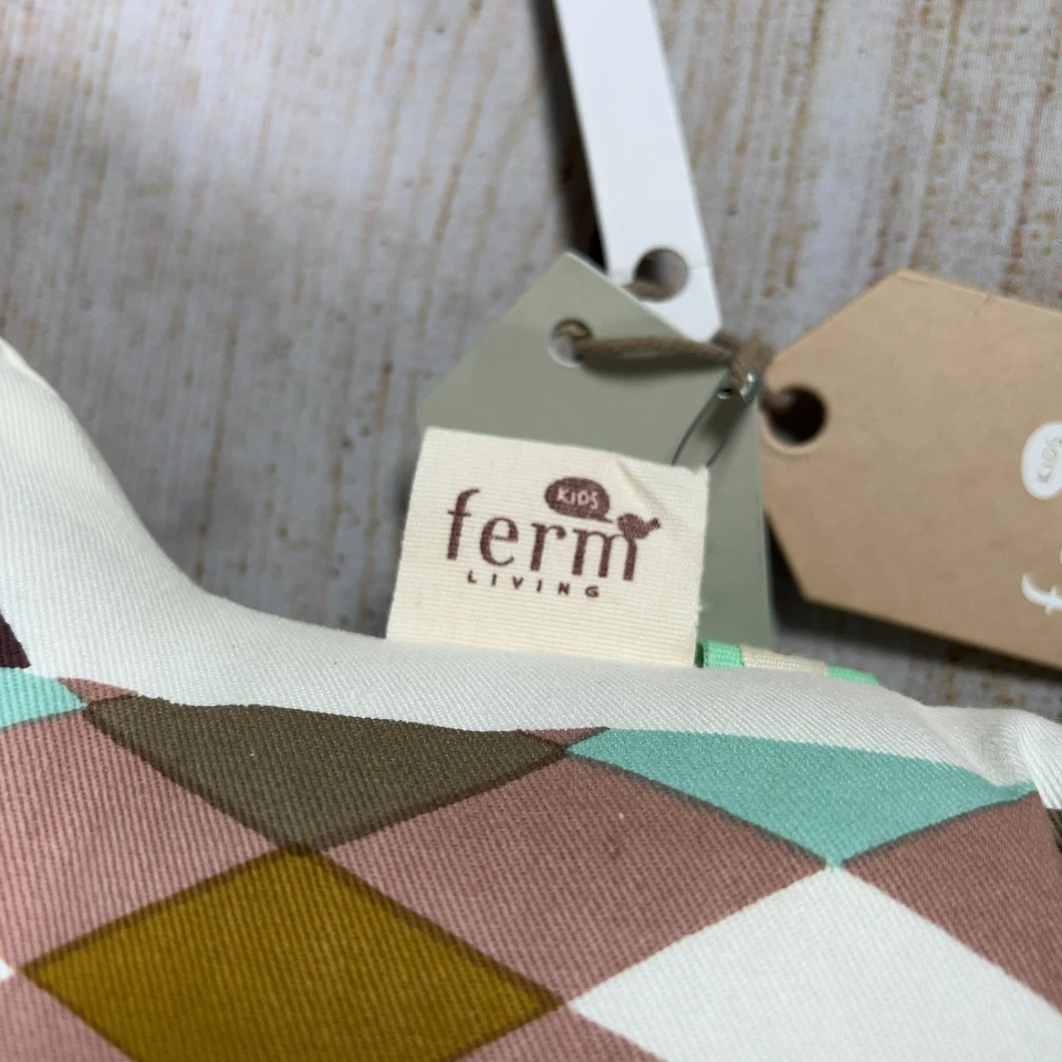 Ferm Living Kids Mr Bear Cojín Suave Algodón Orgánico Guardería Escandinava Nuevo Foto 2 de 4