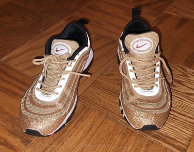 Size VNDS Womens Air Max 97 x Swarovski Crystal Gold 927508-700 EUC 