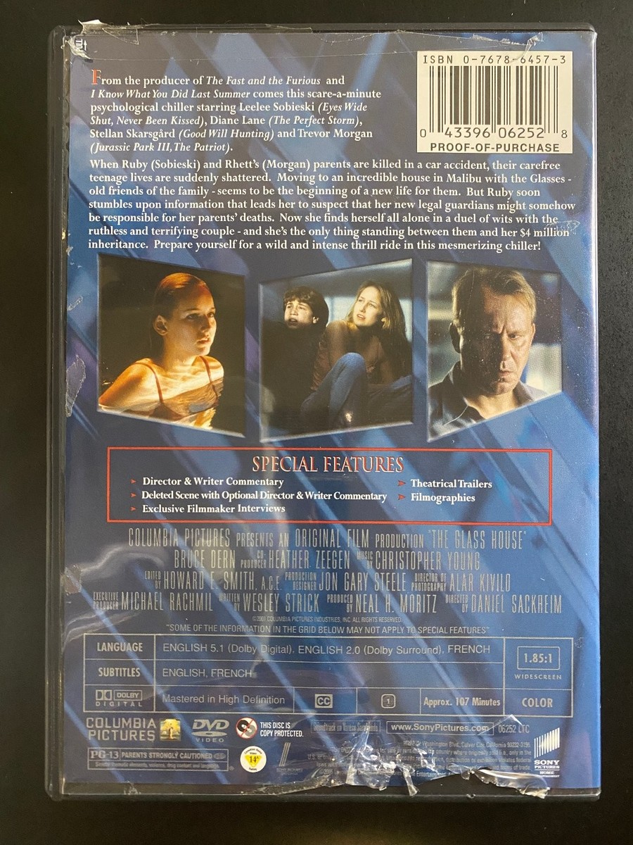 The Glass House DVD 2001 Thriller Leelee Sobieski Diane Lane