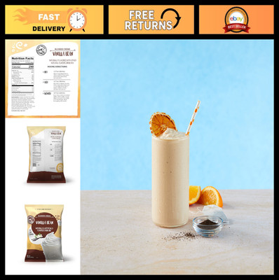 Vanilla Bean Blended Crème Beverage Mix, 3.5 lb - Perfect for Coffee & Smoothies
