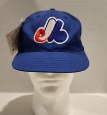 Vintage Montreal Expos Snapback Hat MLB Genuine Merchandise Drew Pearson Youth