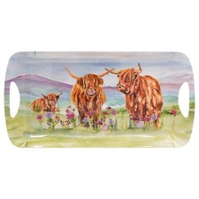 Highland Cow Tray Medium Farmhouse Country Serving Rustic Kitchen Home Style