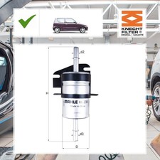 Knecht Kraftstofffilter FIAT SEICENTO / 600 (187_) 0.9 (187AXA, 187AXA1A)
