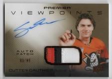 2024-25 Upper Deck Premier Viewpoints Rookie Auto Patch Cutter Gauthier /99
