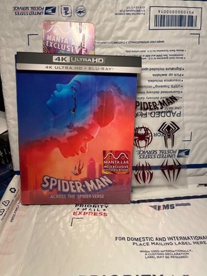 NEW SPIDERMAN ACROSS SPIDERVERSE 4K UHD+BLURAY DOUBLE LENTI A STEEL! MANTALAB