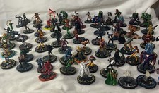 Heroclix Lot Of 70 loose Action Figures Pieces Marvel DC Others