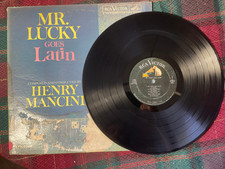 Henry Mancini &ndash; Mr. Lucky Goes Latin Vinyl LP - 1961 - RCA LSP-2360 Cover Damage